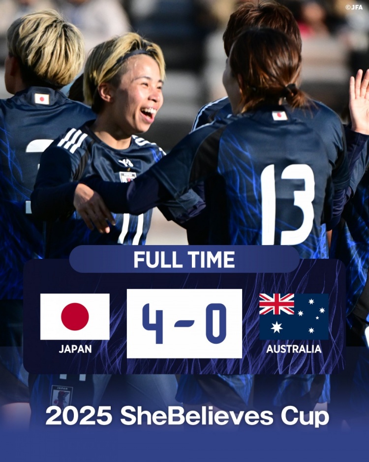  熱身賽日本女足4-0澳大利亞女足，田中美南2射1傳&長谷川唯任隊(duì)長