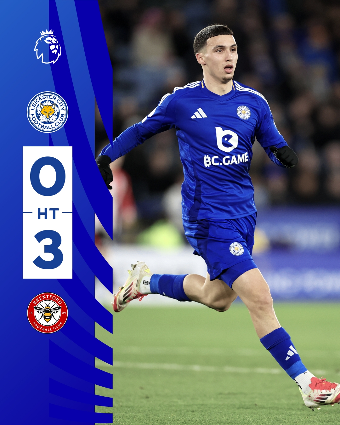  半場(chǎng)0-3！萊斯特若不進(jìn)球輸球，將主場(chǎng)6連敗0進(jìn)球創(chuàng)歷史最糟戰(zhàn)績