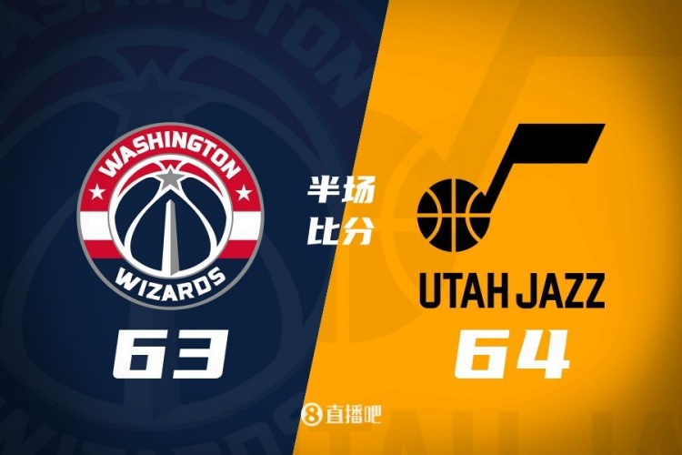  狀元之爭！半場戰(zhàn)報：奇才63-64落后爵士 薩爾20分&塞克斯頓16分