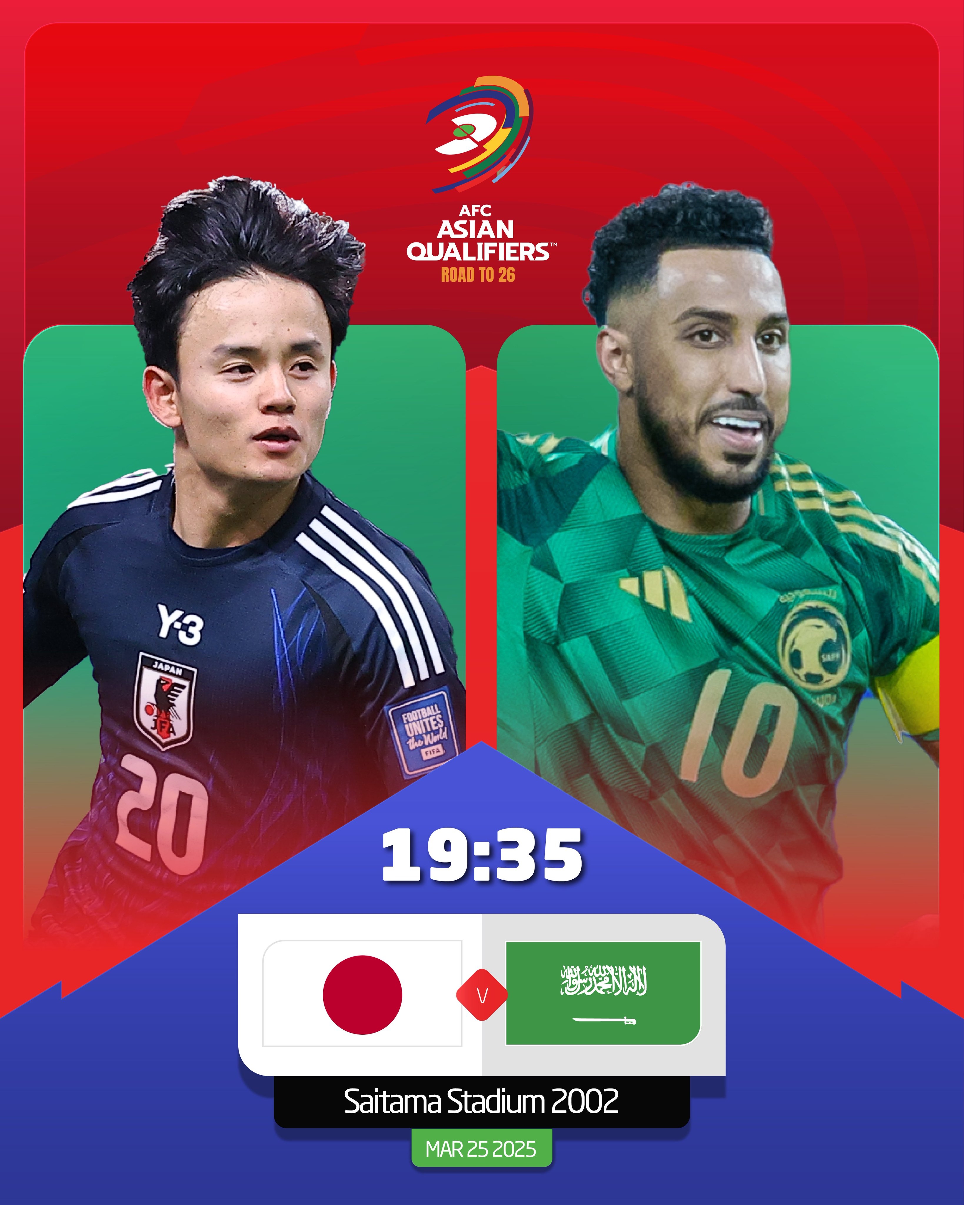  日本vs沙特首發(fā)：久保建英、前田大然、遠(yuǎn)藤航出戰(zhàn)，多薩里先發(fā)