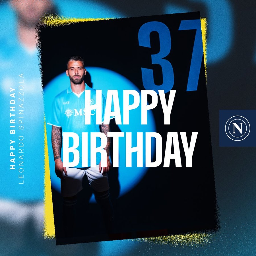  生日快樂！那不勒斯官方發(fā)文慶祝斯皮納佐拉32歲生日