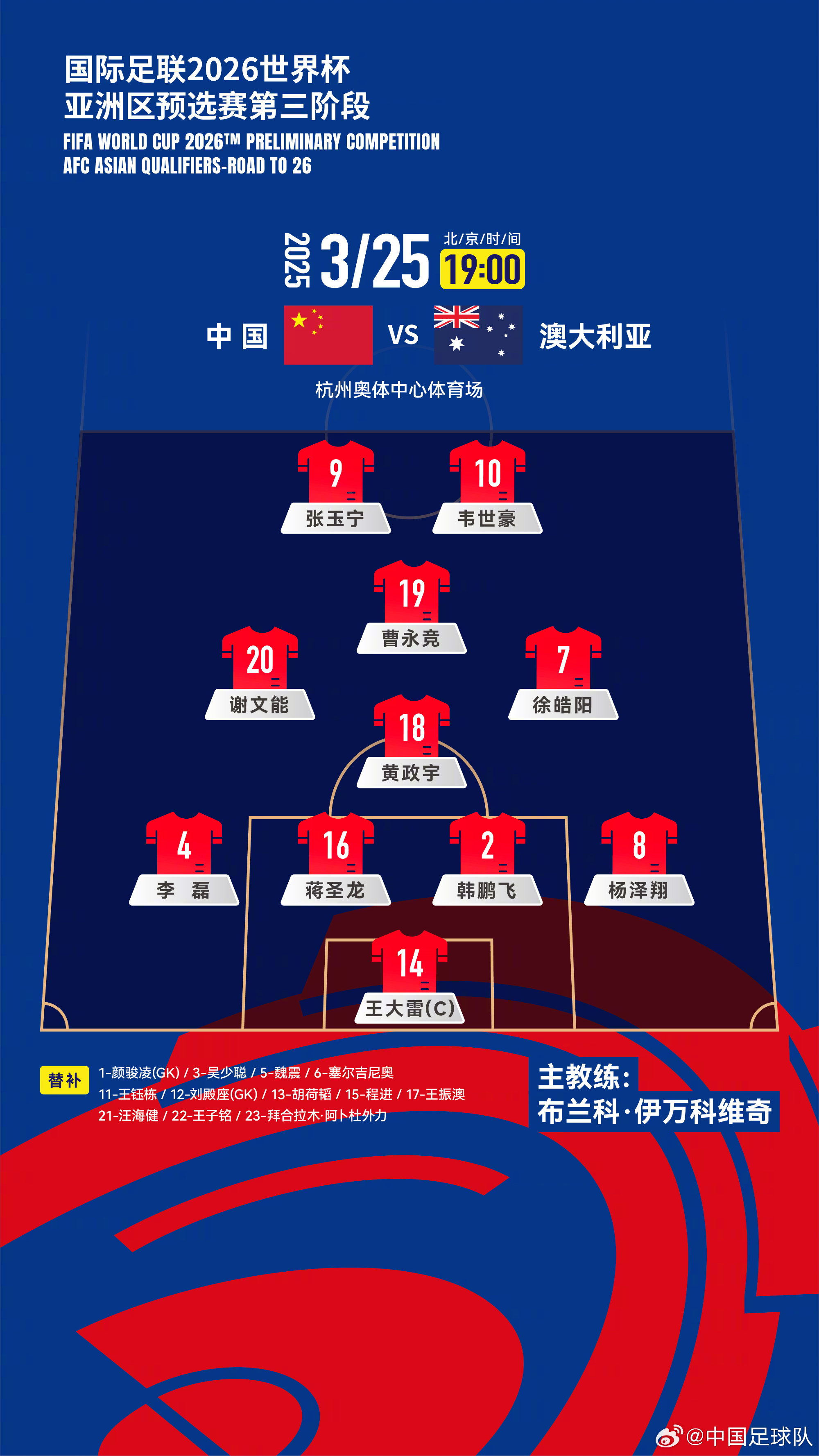  遭伊萬詬??！國足首發(fā)11人聯(lián)賽出場：僅4人鐵主力，楊澤翔0出場