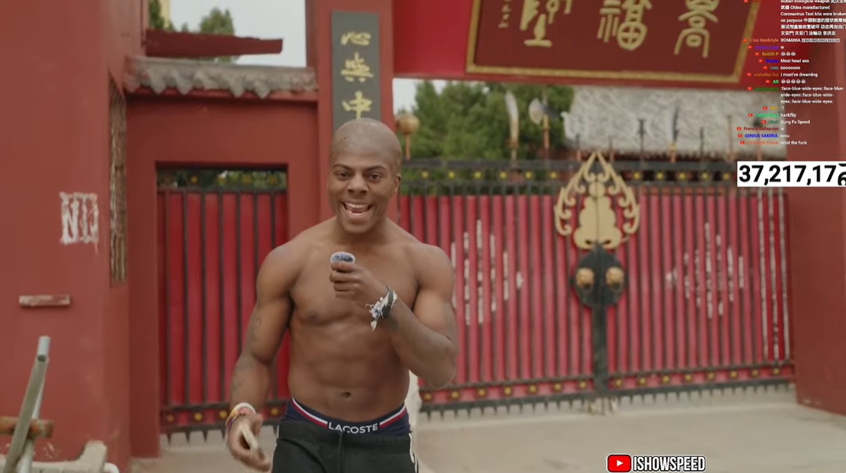  光頭造型！Speed中國(guó)行來(lái)到鄭州少林寺，上香拜佛學(xué)功夫
