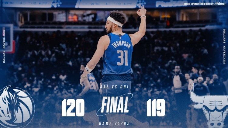  險勝公牛！獨行俠官方曬贏球海報 克萊成為封面人物